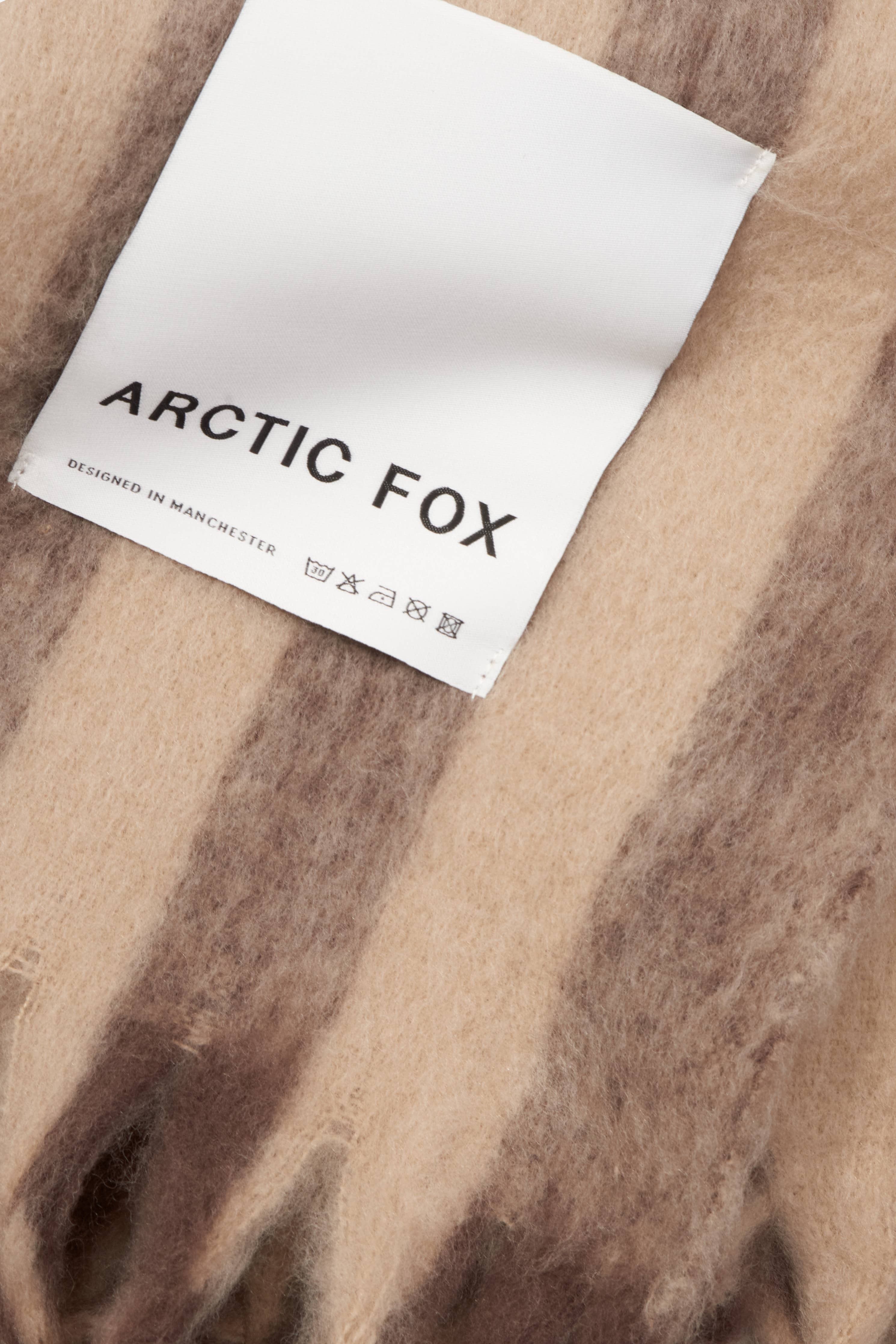 The Wool Stripe Throw - Burnt Umber Stripe - FW25