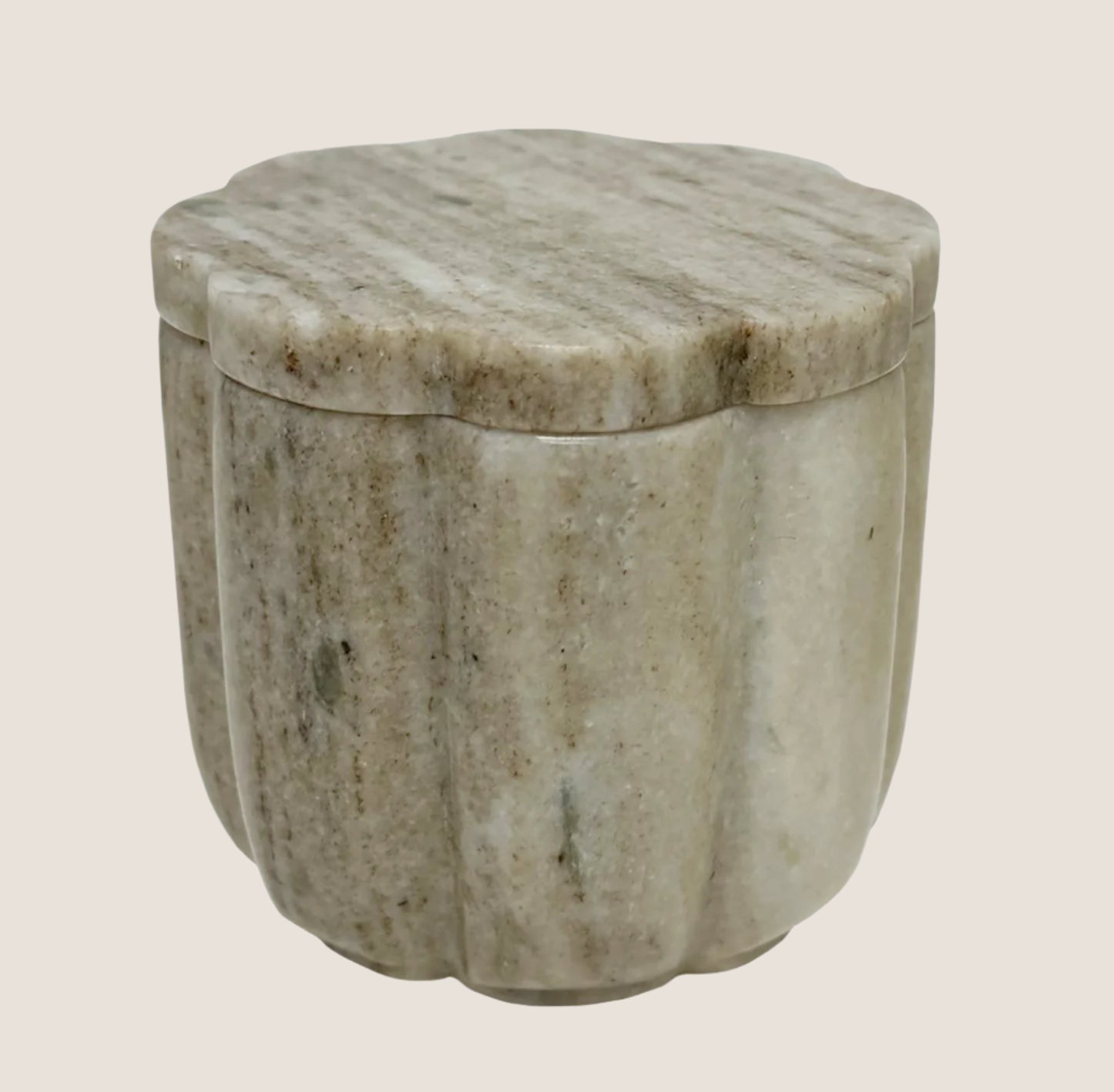 White Musk & Bamboo Marble Candle