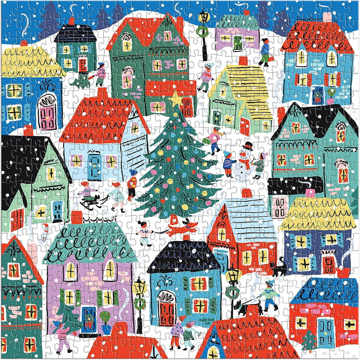 Christmas in the Village 500 Piece Puzzle