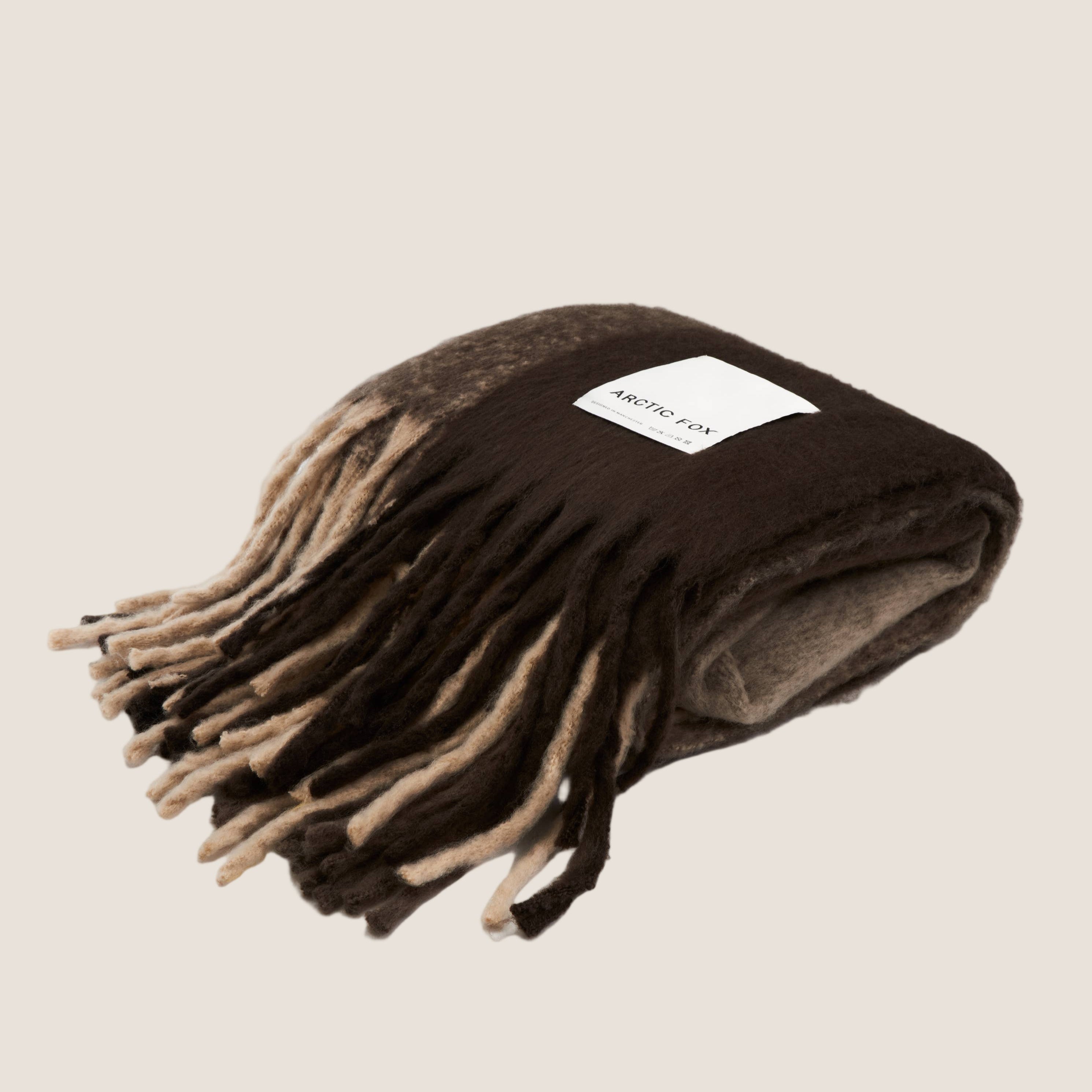 The Reykjavik Throw - 100% Recycled - Dark Earth Brown -FW25